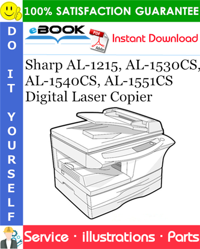 Thumbnail ☆☆ Best ☆☆ Sharp AL-1215, AL-1530CS, AL-1540CS, AL-1551CS Digital Laser Copier Parts Manual