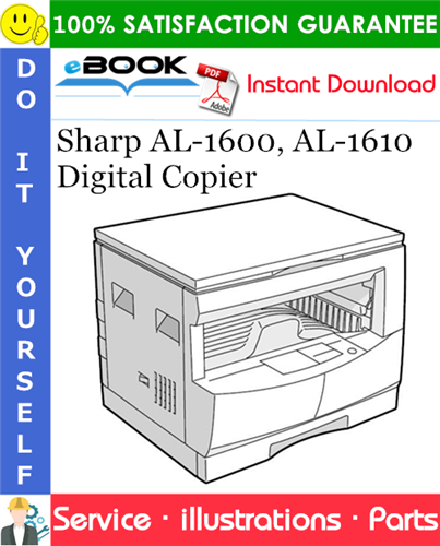Thumbnail ☆☆ Best ☆☆ Sharp AL-1600, AL-1610 Digital Copier Parts Manual