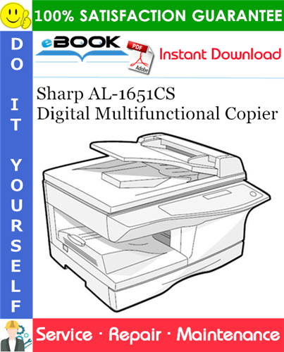 Thumbnail ☆☆ Best ☆☆ Sharp AL-1651CS Digital Multifunctional Copier Service Repair Manual