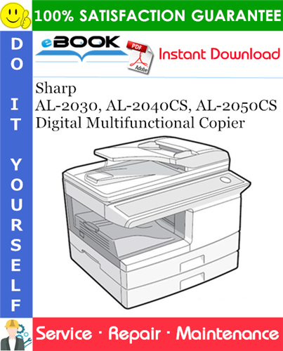 Thumbnail ☆☆ Best ☆☆ Sharp AL-2030, AL-2040CS, AL-2050CS Digital Multifunctional Copier Service Repair Manual