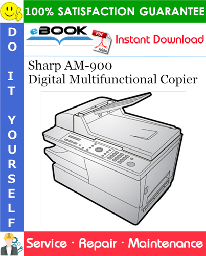 Thumbnail ☆☆ Best ☆☆ Sharp AM-900 Digital Multifunctional Copier Service Repair Manual