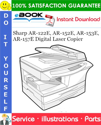 Thumbnail ☆☆ Best ☆☆ Sharp AR-122E, AR-152E, AR-153E, AR-157E Digital Laser Copier Parts Manual