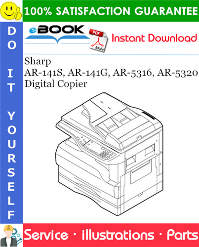 Thumbnail ☆☆ Best ☆☆ Sharp AR-141S, AR-141G, AR-5316, AR-5320 Digital Copier Parts Manual