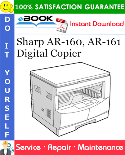 Thumbnail ☆☆ Best ☆☆ Sharp AR-160, AR-161 Digital Copier Service Repair Manual