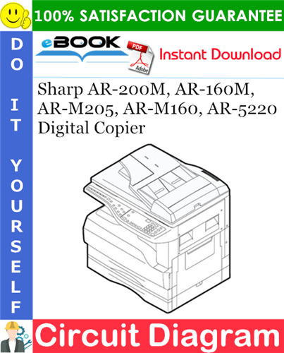 Thumbnail ☆☆ Best ☆☆ Sharp AR-200M, AR-160M, AR-M205, AR-M160, AR-5220 Digital Copier Circuit Diagram