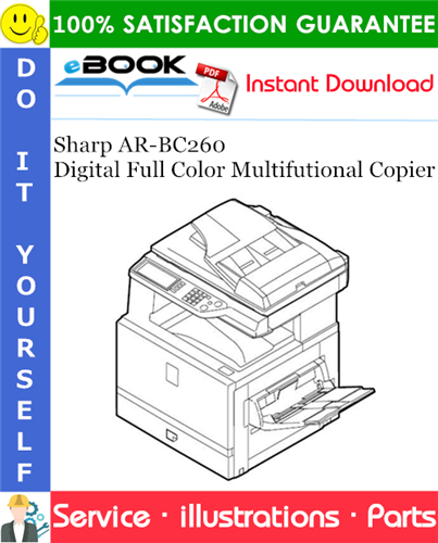 Thumbnail ☆☆ Best ☆☆ Sharp AR-BC260 Digital Full Color Multifutional Copier Parts Manual