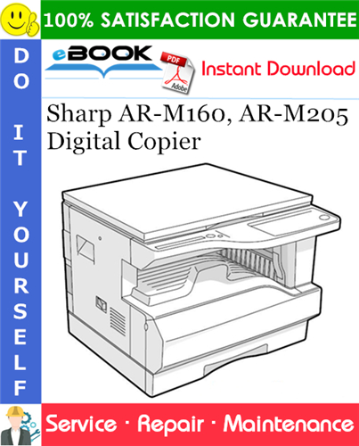 Thumbnail ☆☆ Best ☆☆ Sharp AR-M160, AR-M205 Digital Copier Service Repair Manual