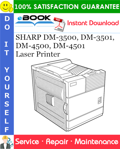 Thumbnail ☆☆ Best ☆☆ SHARP DM-3500, DM-3501, DM-4500, DM-4501 Laser Printer Service Repair Manual