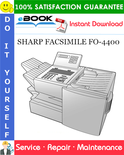Thumbnail ☆☆ Best ☆☆ SHARP FACSIMILE FO-4400 Service Repair Manual