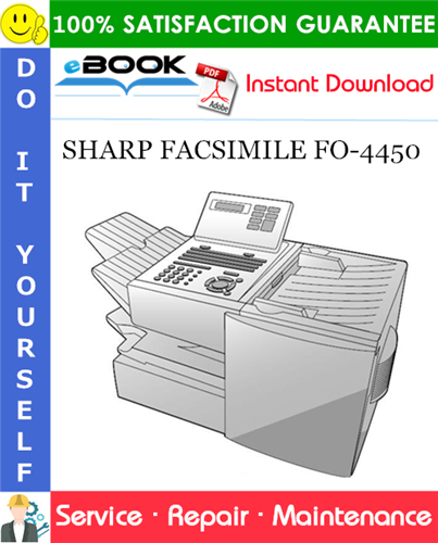 Thumbnail ☆☆ Best ☆☆ SHARP FACSIMILE FO-4450 Service Repair Manual