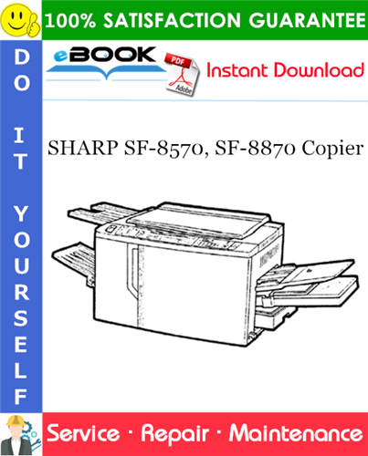 Thumbnail ☆☆ Best ☆☆ SHARP SF-8570, SF-8870 Copier Service Repair Manual