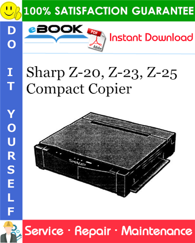Thumbnail ☆☆ Best ☆☆ Sharp Z-20, Z-23, Z-25 Compact Copier Service Repair Manual