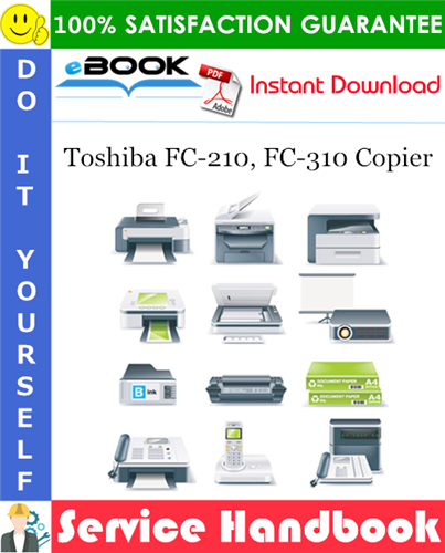 Thumbnail ☆☆ Best ☆☆ Toshiba FC-210, FC-310 Copier Service Handbook
