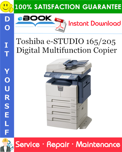 Thumbnail ☆☆ Best ☆☆ Toshiba e-STUDIO 165/205 Digital Multifunction Copier Service Repair Manual Thumbnail ☆☆ Best ☆☆ Toshiba e-STUDIO 165/205 Digital Multifunction Copier Service Repair Manual