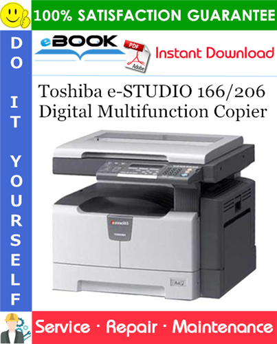 Thumbnail ☆☆ Best ☆☆ Toshiba e-STUDIO 166/206 Digital Multifunction Copier Service Repair Manual