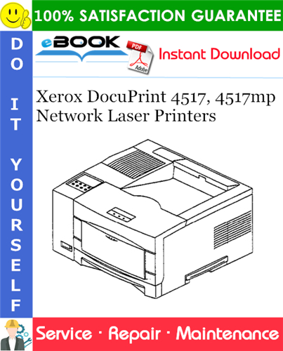 Thumbnail ☆☆ Best ☆☆ Xerox DocuPrint 4517, 4517mp Network Laser Printers Service Repair Manual