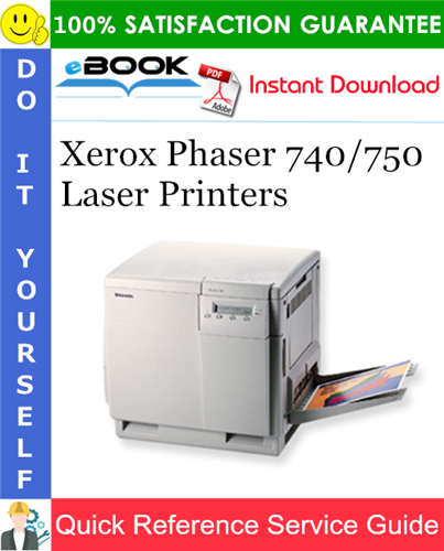 Thumbnail ☆☆ Best ☆☆ Xerox Phaser 740/750 Laser Printers Service Quick Reference Guide