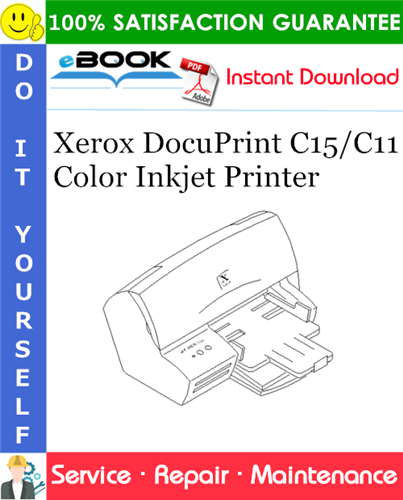 Thumbnail ☆☆ Best ☆☆ Xerox DocuPrint C15/C11 Color Inkjet Printer Service Repair Manual