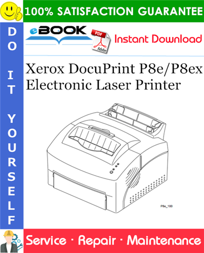 Thumbnail ☆☆ Best ☆☆ Xerox DocuPrint P8e/P8ex Electronic Laser Printer Service Repair Manual