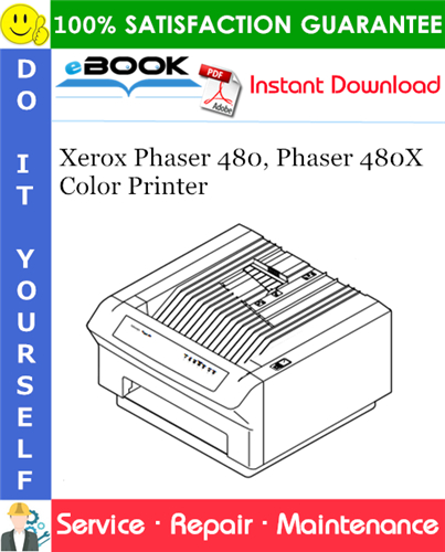 Thumbnail ☆☆ Best ☆☆ Xerox Phaser 480, Phaser 480X Color Printer Service Repair Manual