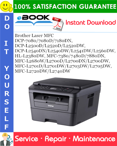 Thumbnail ☆☆ Best ☆☆ Brother Laser MFC DCP-7080/7080D/7180DN, DCP-L2500D/L2520D/L2520DW, DCP-L2540DN/L2540DW/L2541DW/L2560DW, HL-L2380DW, MFC-7380/7480D/7880DN, MFC-L2680W/L2700D/L27