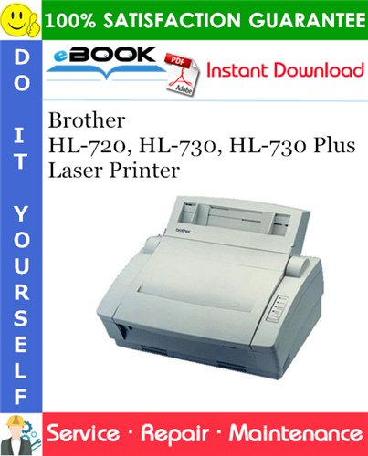 Thumbnail ☆☆ Best ☆☆ Brother HL-720, HL-730, HL-730 Plus Laser Printer Service Repair Manual