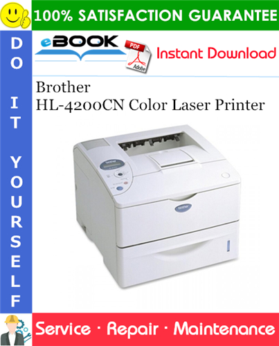 Thumbnail ☆☆ Best ☆☆ Brother HL-4200CN Color Laser Printer Service Repair Manual