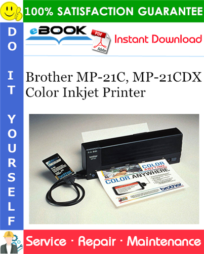 Thumbnail ☆☆ Best ☆☆ Brother MP-21C, MP-21CDX Color Inkjet Printer Service Repair Manual