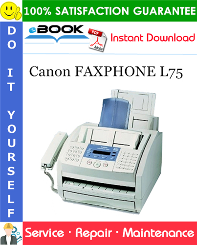 Thumbnail ☆☆ Best ☆☆ Canon FAXPHONE L75 Service Repair Manual