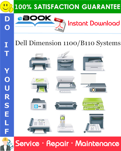 Thumbnail ☆☆ Best ☆☆ Dell Dimension 1100/B110 Systems Service Repair Manual