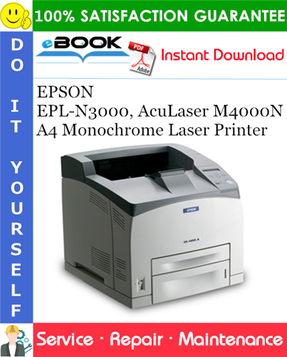 Thumbnail ☆☆ Best ☆☆ EPSON EPL-N3000, AcuLaser M4000N A4 Monochrome Laser Printer Service Repair Manual