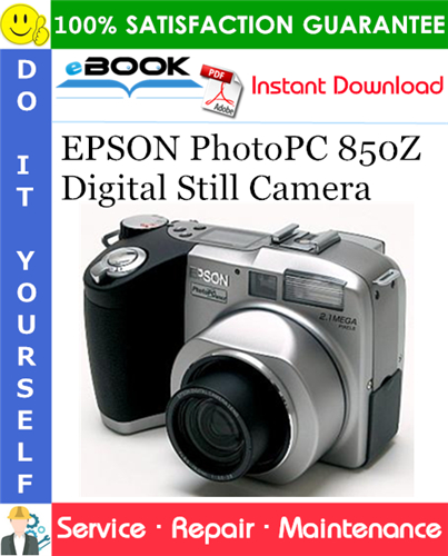 Thumbnail ☆☆ Best ☆☆ EPSON PhotoPC 850Z Digital Still Camera Service Repair Manual