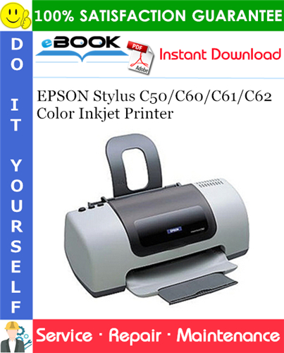 Thumbnail ☆☆ Best ☆☆ EPSON Stylus C50/C60/C61/C62 Color Inkjet Printer Service Repair Manual