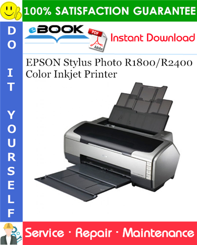 Thumbnail ☆☆ Best ☆☆ EPSON Stylus Photo R1800/R2400 Color Inkjet Printer Service Repair Manual