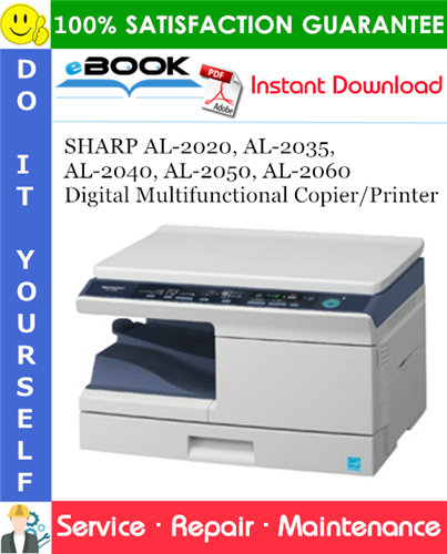 Thumbnail ☆☆ Best ☆☆ SHARP AL-2020, AL-2035, AL-2040, AL-2050, AL-2060 Digital Multifunctional Copier/Printer Service Repair Manual Thumbnail ☆☆ Best ☆☆ SHARP AL-2020, AL-2035, AL-2040, AL-2050, AL-2060 Digital Multifunctional Copier/Printer Service Repair Manual