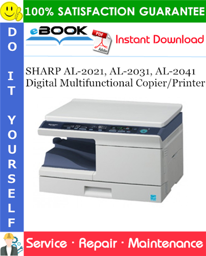 Thumbnail ☆☆ Best ☆☆ SHARP AL-2021, AL-2031, AL-2041 Digital Multifunctional Copier/Printer Service Repair Manual