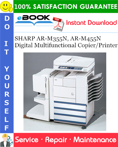 Thumbnail ☆☆ Best ☆☆ SHARP AR-M355N, AR-M455N Digital Multifunctional Copier/Printer Service Repair Manual