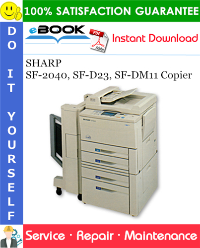 Thumbnail ☆☆ Best ☆☆ SHARP SF-2040, SF-D23, SF-DM11 Copier Service Repair Manual