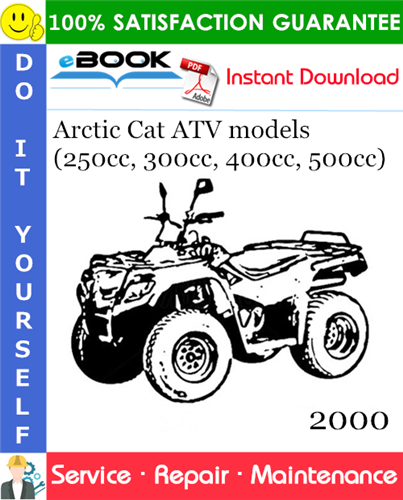 Thumbnail ☆☆ Best ☆☆ 2000 Arctic Cat ATV models (250cc, 300cc, 400cc, 500cc) Service Repair Manual
