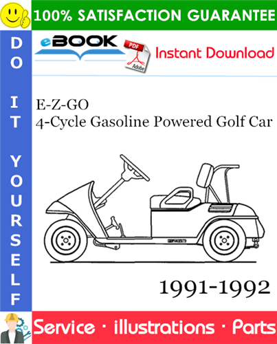 Thumbnail ☆☆ Best ☆☆ E-Z-GO 4-Cycle Gasoline Powered Golf Car Parts Manual 1991-1992 Download