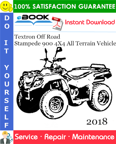 Thumbnail ☆☆ Best ☆☆ 2018 Textron Off Road Stampede 900 4X4 All Terrain Vehicle Service Repair Manual 