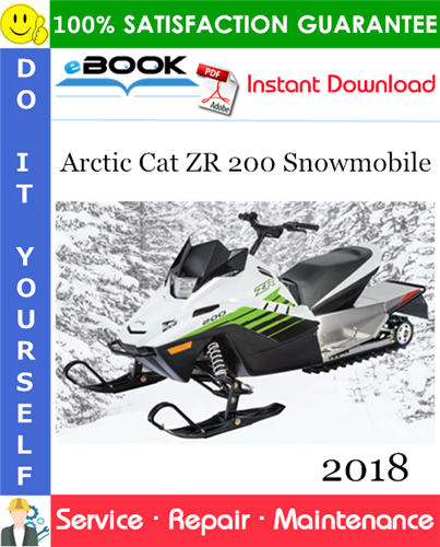 Thumbnail ☆☆ Best ☆☆ 2018 Arctic Cat ZR 200 Snowmobile Service Repair Manual