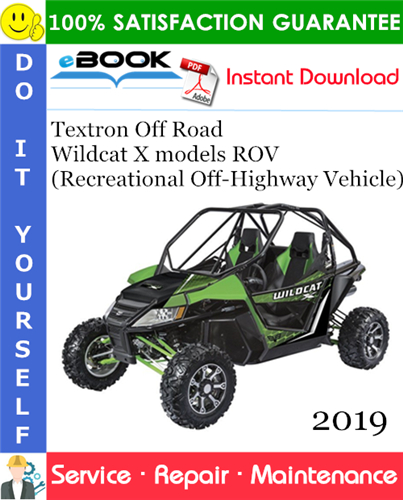 Thumbnail ☆☆ Best ☆☆ 2019 Textron Off Road Wildcat X models ROV (Recreational Off-Highway Vehicle) Service Repair Manual Thumbnail ☆☆ Best ☆☆ 2019 Textron Off Road Wildcat X models ROV (Recreational Off-Highway Vehicle) Service Repair Manual