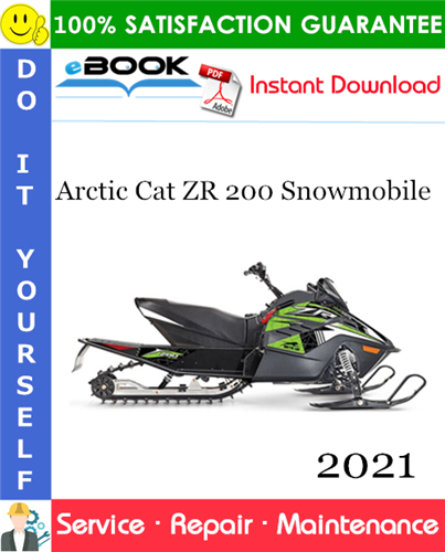 Thumbnail ☆☆ Best ☆☆ 2021 Arctic Cat ZR 200 Snowmobile Service Repair Manual