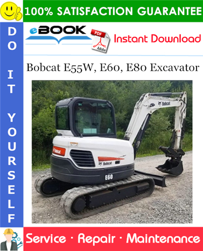 Thumbnail ☆☆ Best ☆☆ Bobcat E55W, E60, E80 Excavator Electronic Control System Service Repair Manual