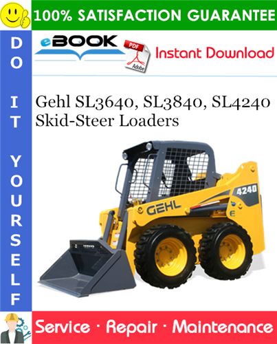 Thumbnail ☆☆ Best ☆☆ Gehl SL3640, SL3840, SL4240 Skid-Steer Loaders Service Repair Manual