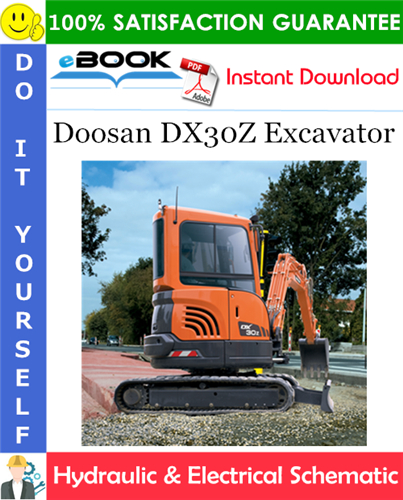 Thumbnail ☆☆ Best ☆☆ Doosan DX30Z Excavator Hydraulic & Electrical Schematic