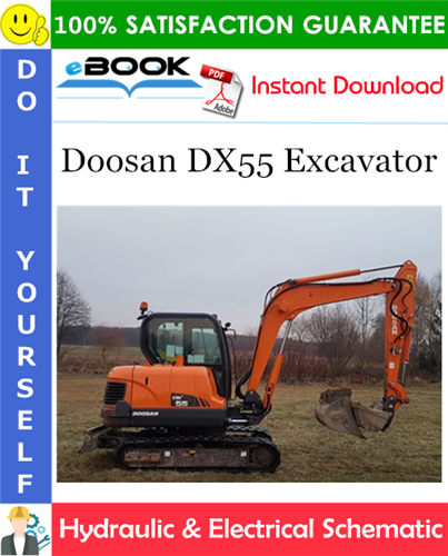 Thumbnail ☆☆ Best ☆☆ Doosan DX55 Excavator Hydraulic & Electrical Schematic