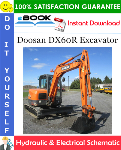 Thumbnail ☆☆ Best ☆☆ Doosan DX60R Excavator Hydraulic & Electrical Schematic