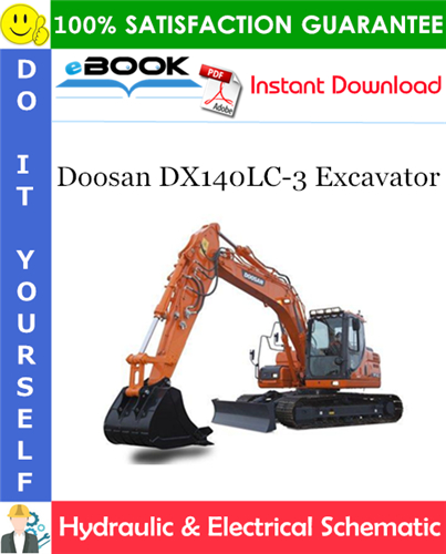 Thumbnail ☆☆ Best ☆☆ Doosan DX140LC-3 Excavator Hydraulic & Electrical Schematic